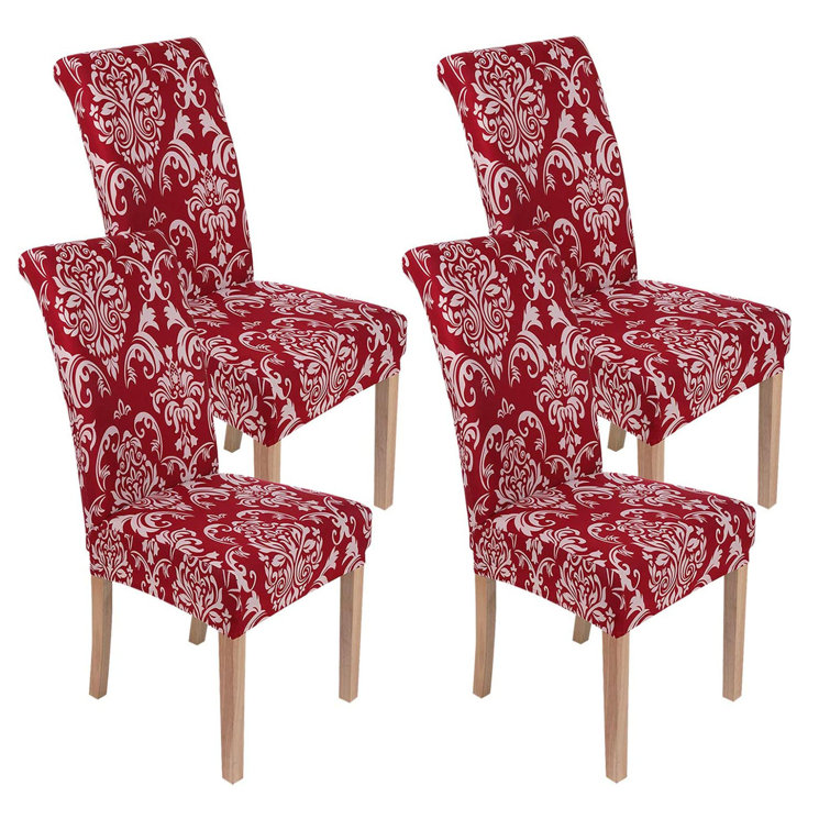 Charlton Home® Box Cushion Dining Chair Slipcover Wayfair